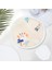 5 Adet Katlanabilir Uçan Disk Fanlar 9.8 Inç Süblimasyon Fanlar Polyester Siyah Kenar Katlanır Fan Seti Çanta ile Parti Beyaz (Yurt Dışından) 2