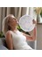 5 Adet Katlanabilir Uçan Disk Fanlar 9.8 Inç Süblimasyon Fanlar Polyester Siyah Kenar Katlanır Fan Seti Çanta ile Parti Beyaz (Yurt Dışından) 5