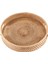 Yuvarlak Rattan Servis Tepsisi Dekoratif Dokuma Osmanlı Sehpa Kulplu Tepsiler Natural(Küçük) (Yurt Dışından) 2