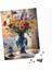 500 Parça Puzzle Mavi Vazo ve Karışık Çiçekler Gün Batımı Manzaralı 4