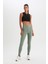 Fit Yüksek Bel Beli Saran Esnek Basic Düz Sporcu Tayt B4147AX25SP 4