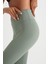Fit Yüksek Bel Beli Saran Esnek Basic Düz Sporcu Tayt B4147AX25SP 6