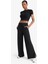 Fit Wide Leg Cepli Geniş Paça Yırtmaçlı Uzun İnce Sporcu Pantolon E2538AX25SM 1