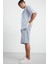 %100 Pamuk Baggy Fit Jean Bermuda Şort F7910AX25HS 2