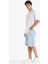%100 Pamuk Baggy Fit Jean Bermuda Şort F7910AX25HS 5