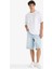 %100 Pamuk Baggy Fit Jean Bermuda Şort F7910AX25HS 6