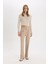 Wide Leg Kumaş Palazzo Pantolon Çift Cepli Normal Bel Standart Boy D5066AX25SP 5