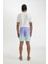 Regular Fit Degrade Baskılı File Astarlı Diz Üstü Deniz Şortu Z6873AZ24HS 8