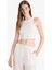 Afra x DeFacto Fitted Halter Yaka Fitilli Kaşkorse Atlet U0357AZ25SM 3