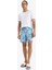 Fit Regular Fit Desenli Esnek Dokulu Deniz Şortu D9630AX25HS 1