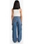 Kız Çocuk Wide Leg Kargo Geniş Paça Jean Pantolon E6184A825AU 6