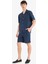 Relax Fit Beli Bağcıklı Keten Karışımlı Bermuda Şort D9913AX25AU 1