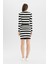 Coool Slim Fit Dar Kesim Beli Lastikli Çizgili Mini Triko Etek C7128AX24WN 6