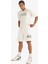Fit NBA Los Angeles Lakers Standart Fit Kısa Paça Şort E0368AX25SP 4