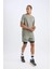 Fit Slim Fit Dar Kesim Fermuarlı Telefon Cepli Sporcu Taytlı Şort Z2147AZ25SP 1