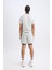 Fit Slim Fit Dar Kesim Fermuarlı Telefon Cepli Sporcu Taytlı Şort Z2147AZ25SP 6