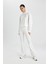 Fit Flare Fit İspanyol Paça Standart Boy Ribana İnce Pantolon B9023AX24SM 2