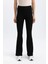 Fit Flare Fit Standart Boy Ribana Sporcu İnce Pantolon İspanyol Paça B9023AX24SM 4