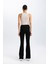 Fit Flare Fit Standart Boy Ribana Sporcu İnce Pantolon İspanyol Paça B9023AX24SM 5