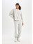 Fit Oversize Geniş Kalıp İnce Sporcu Eşofman Altı Çift Cepli Jogger Paça Standart Boy Skuba Dalgıç Kumaş Z6694AZ24AU 4