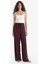 Wide Leg Cepli Yüksek Bel Standart Boy Keten Karışımlı Pantolon F5024AX25SP 4