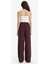 Wide Leg Cepli Yüksek Bel Standart Boy Keten Karışımlı Pantolon F5024AX25SP 8
