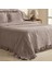 Lavinya %100 Pamuk Çift Kişilik Yatak Örtüsü Takımı Gri 8