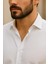 Sofya Keten Dokulu Uzun Kollu Beyaz Erkek Gömlek 2