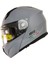 M-966 Çene Açılır Kask Güneş Vizörlü Grey (Xl) 1