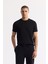 Erkek Regular Fit Siyah Beli Lastikli Bağcıklı Bi-Stretch Eşofman Altı A51Y3412 6