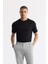 Erkek Açık Gri Slim Fit Beli Lastikli Bi Stretch Kumaş Pantolon A51y3077 7