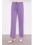 Lila Beli Lastikli Spor Pantolon 1
