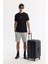 Erkek Siyah Bisiklet Yaka Hareketli Hologram Baskılı Shoft Touch T-Shirt A51Y1031 7