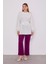 Mor Beli Lastikli Spor Pantolon 2