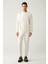 Erkek Ekru Bisiklet Yaka Baskılı Soft Touch Regular Fit Sweatshirt A41y1224 6