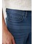 Erkek İndigo Eskitme Yıkamalı Fitilli Esnek Berlin Slim Fit Jean Pantolon A41Y3508 6