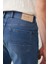 Erkek İndigo Eskitme Yıkamalı Fitilli Esnek Berlin Slim Fit Jean Pantolon A41Y3508 7