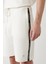 Erkek Beyaz Yandan Cepli Baskılı Soft Touch Regular Fit Şort A41Y3645 6