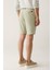 Erkek Mint Yeşil Beli Lastikli Pamuklu Aspendos Relaxed Fit Şort A41Y3733 6