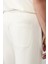 Erkek Beyaz 2 İplik 2'li Oversize Fit Şort Takımı E001600 8