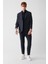 Erkek Lacivert Ceket 360 Derece Esnek Mono Yaka Çift Yırtmaçlı Astarsız Comfort Slim Fit A32y4051 6