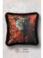 Siyah Püsküllü, Pars Desen Dekoratif 43X43CM Kare Kırlent Kılıfı 2