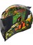 Airflite GP23 Kapalı Motosiklet Kaskı Siyah Yeşil Turuncu 2