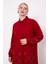 Bordo Baklava Desen Taş Baskılı Tunik 3