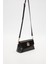 Siyah Rugan Logo Detay Omuz Çantası 2