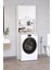 Plato Çamaşır Makinesi Dolabı 4 Raflı 2 Kapaklı Çamaşır Makinesi Dolabı Banyo Dolabı 1