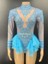 Dantel Bodysuit, Dansçı Body, Dansçı Kostüm, Mesh Ruffles Latin Dans Kostümü, Dansçı Mayosu 2