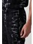 Erkek Siyah Viskon Yazılı Şort A31Y3715 6