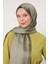 A.haki Petek Desen Monogram Ipek Şal 2