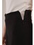 Bol Paça Yandan Fermuarlı Siyah Kumaş Pantolon 3